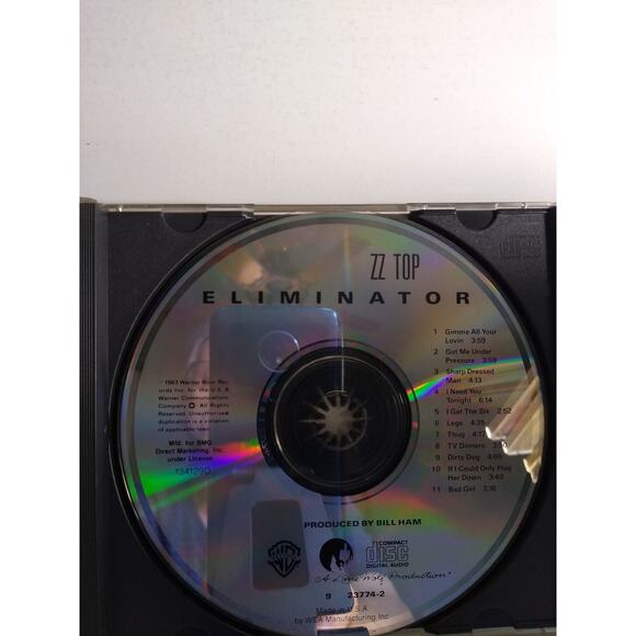 ZZ Top - Eliminator CD 1983 Classic Rock Warner Bros - Picture 2 of 3